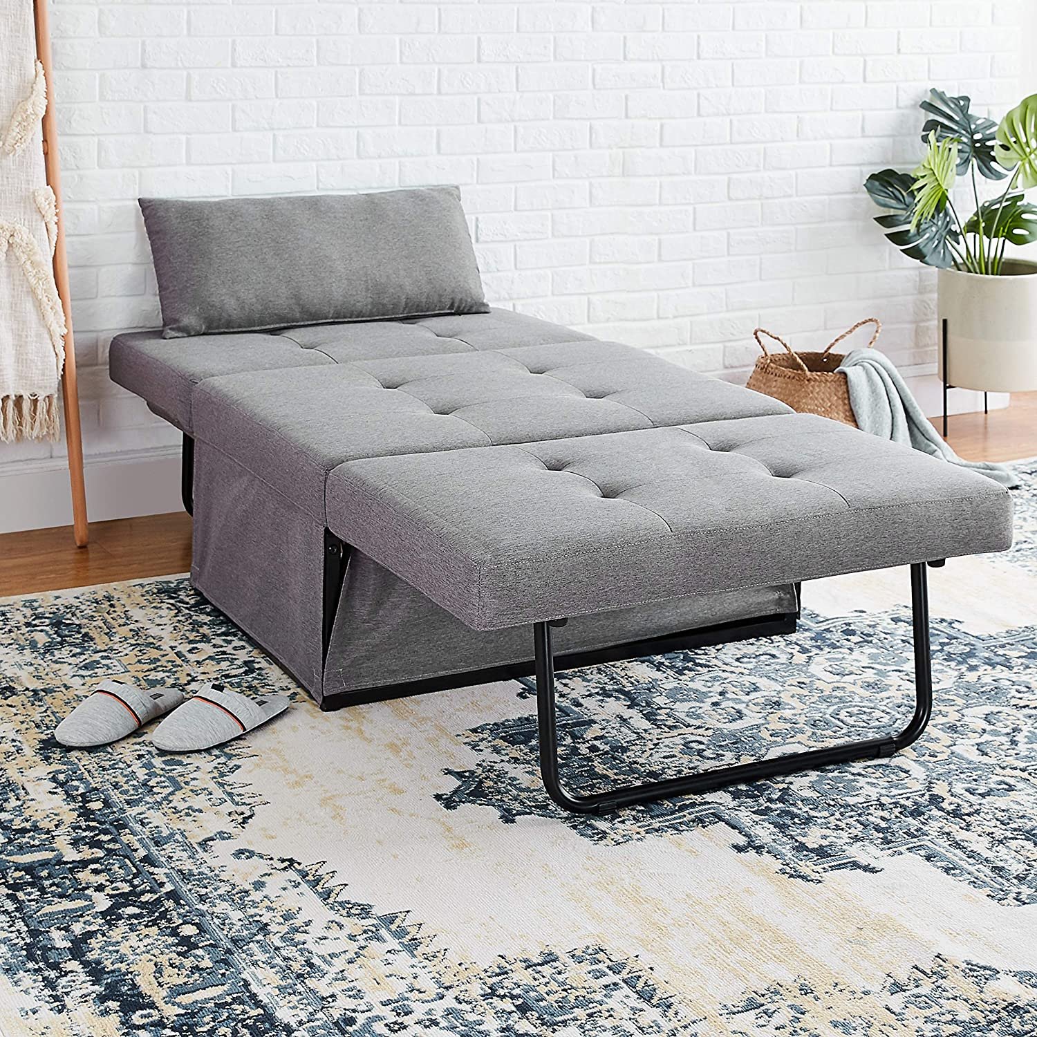 Contemporary Folding Ottoman Twin Sleeper