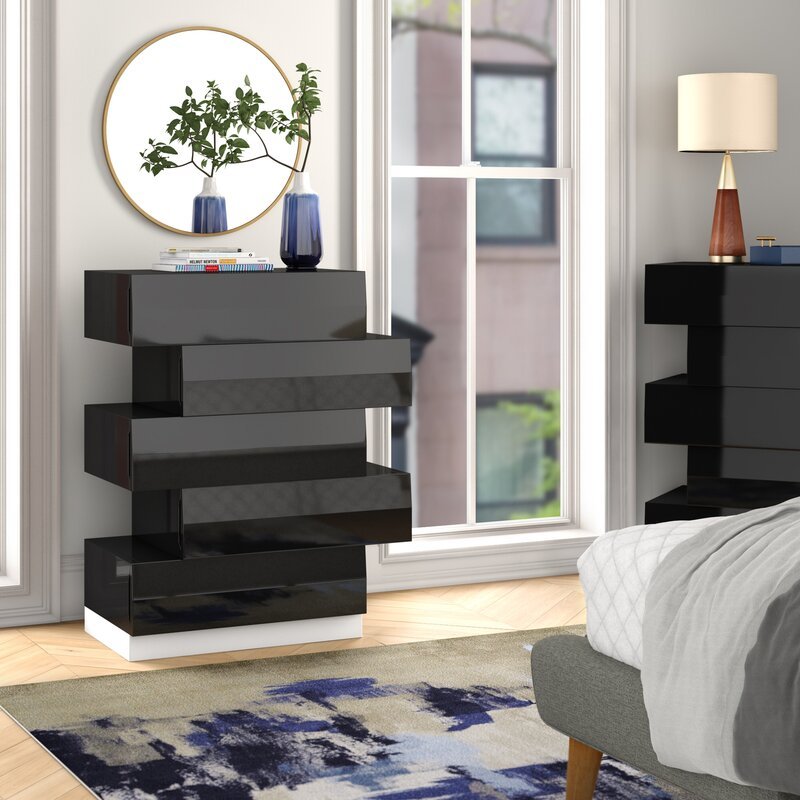 asymmetrical dresser design