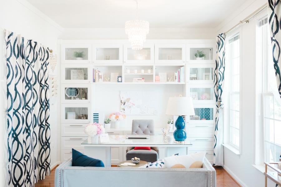 glass front cupboard home office