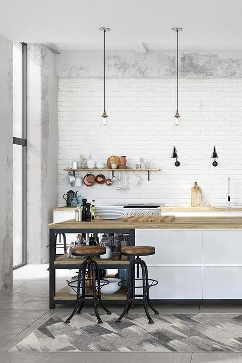 grey kitchen rug